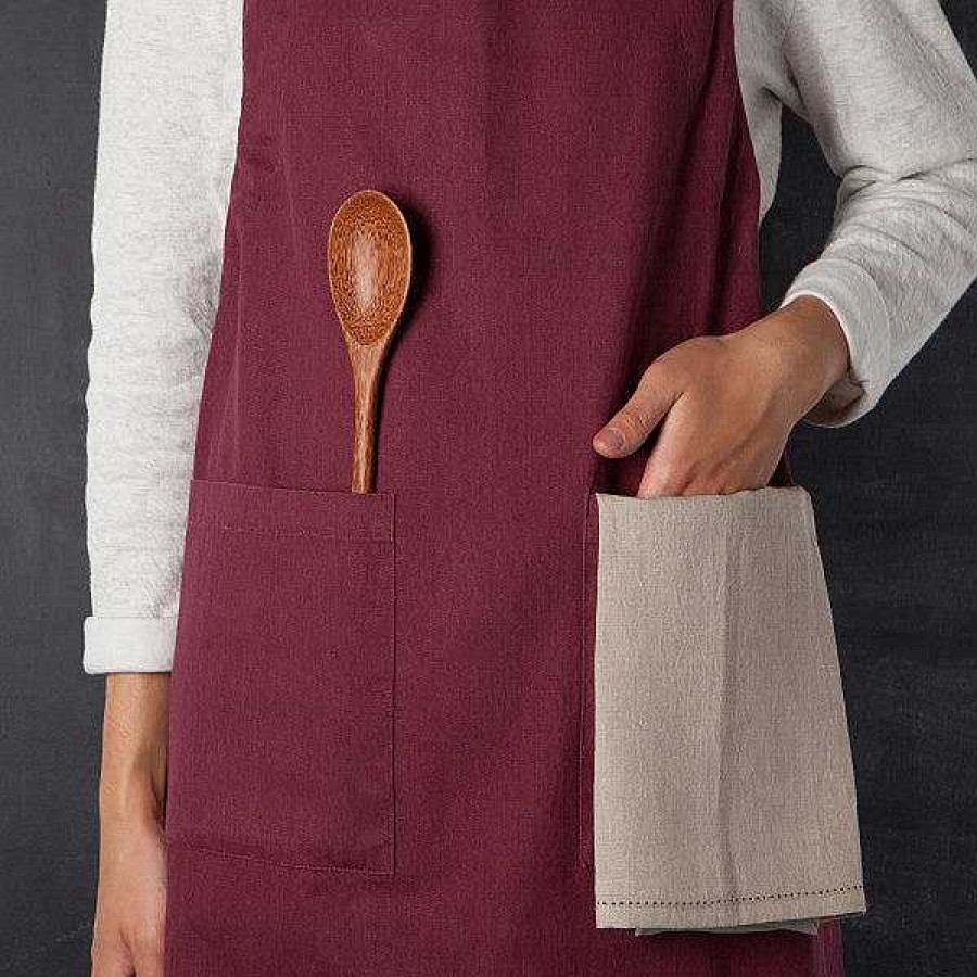 Kitchen Relish Decor | Heirloom Apron - Wine