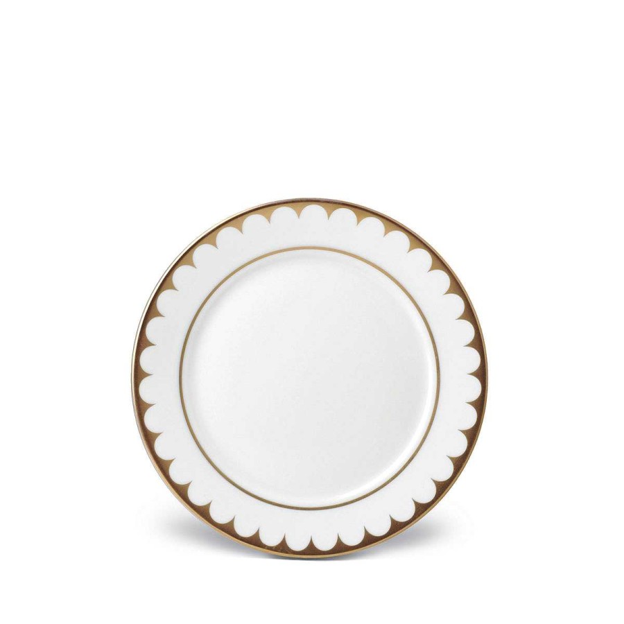 Table Relish Decor | Aegean Filet Bread Plate - Gold