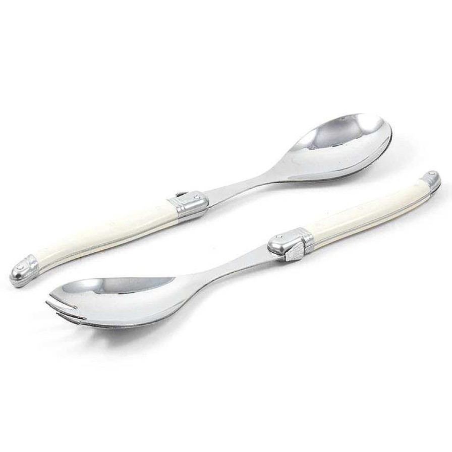 Table Relish Decor | Laguiole Salad Serving Set - Ivory