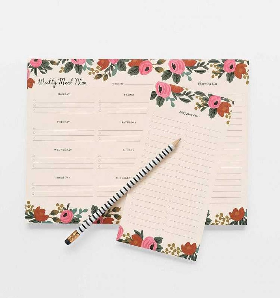 Kitchen Relish Decor | Rifle Paper Co Weekly Meal Planner - Rosa