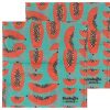 Kitchen Relish Decor | Sandwich Beeswax Wrap - Papaya