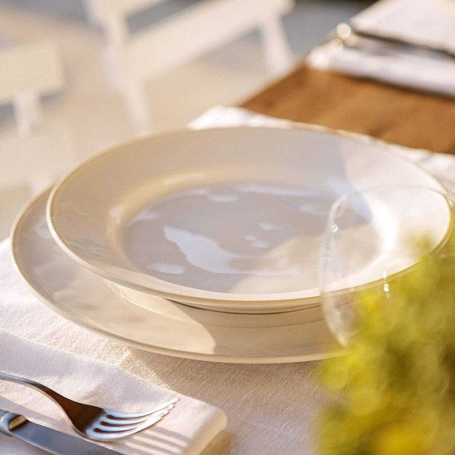 Table Relish Decor | Beja Charger Plate Set - White Cream