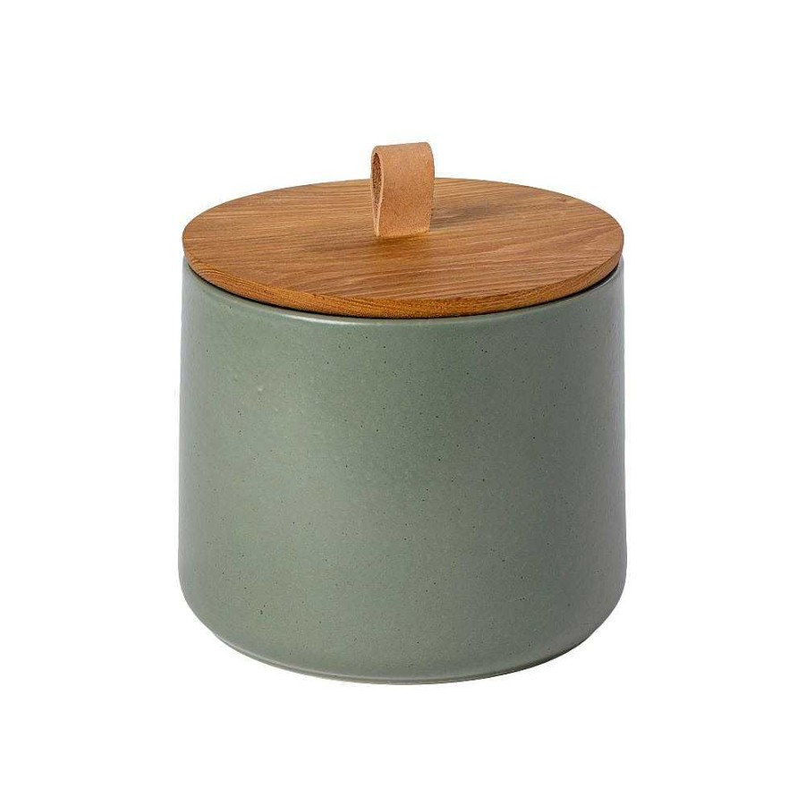 Kitchen Relish Decor | Pacifica Lidded Canister Set - Artichoke