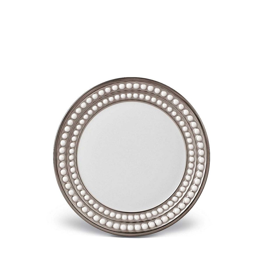 Table Relish Decor | Perl E Bread Plate - Platinum