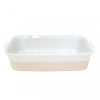 Kitchen Relish Decor | Fattoria Medium Rectangular Baker - White