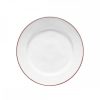 Table Relish Decor | Beja Dinner Plate Set - White Red