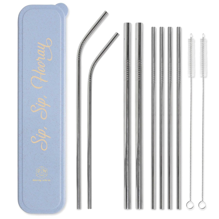 Kitchen Relish Decor | Stainless Steel Straw Set - Sip Sip