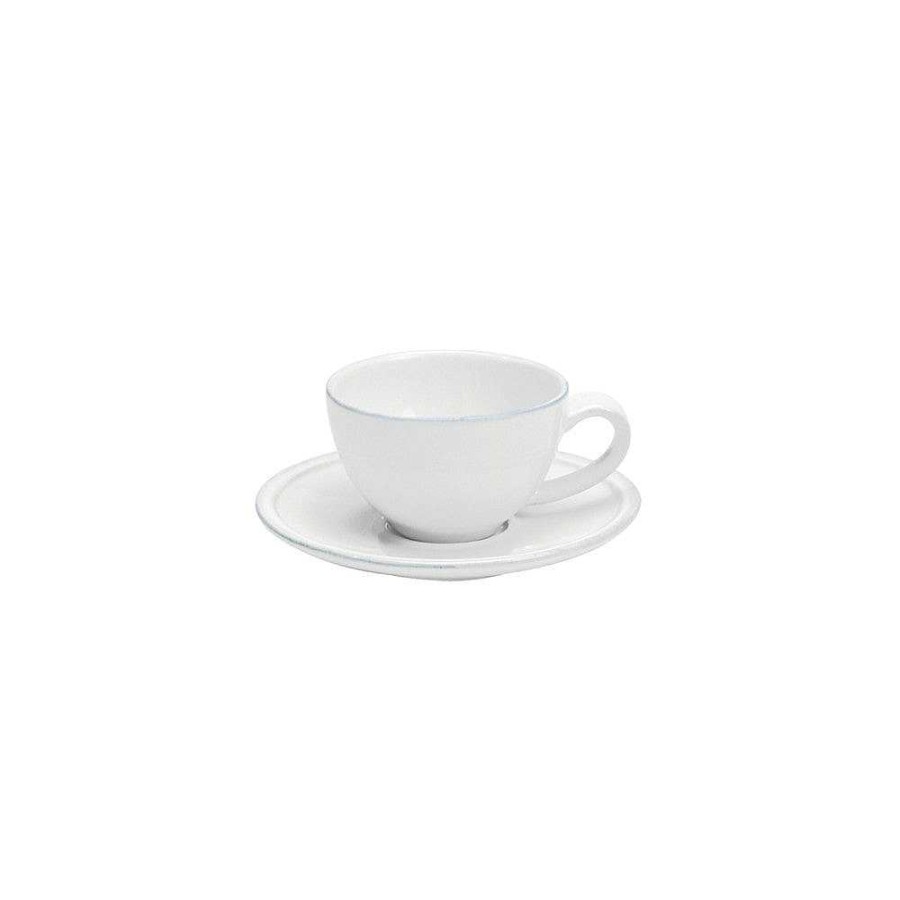 Table Relish Decor | Friso Coffee Cup & Saucer Set - White