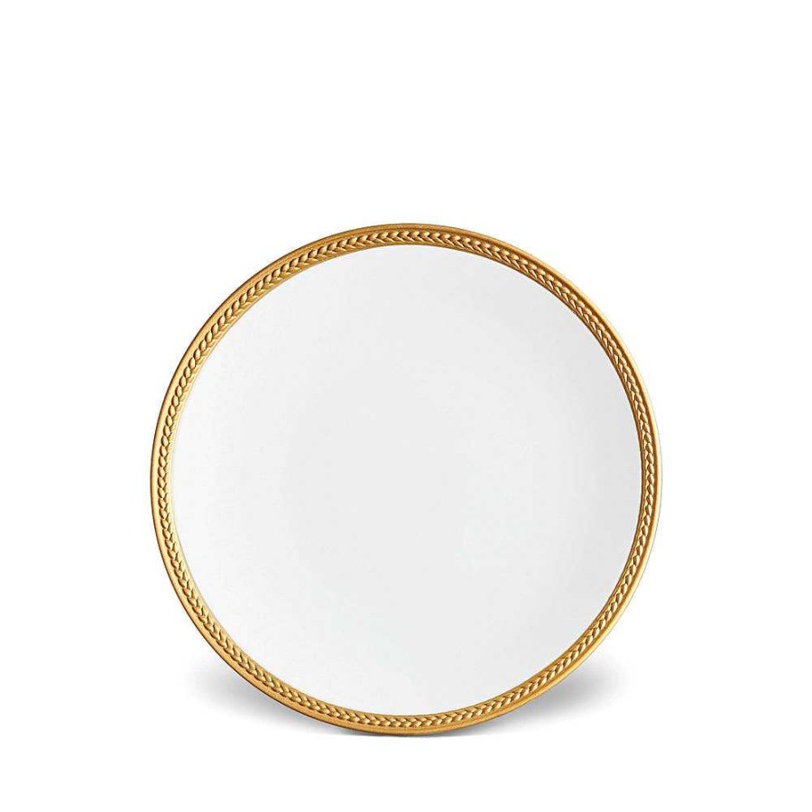 Table Relish Decor | Soie Tress E Dessert Plate - Gold