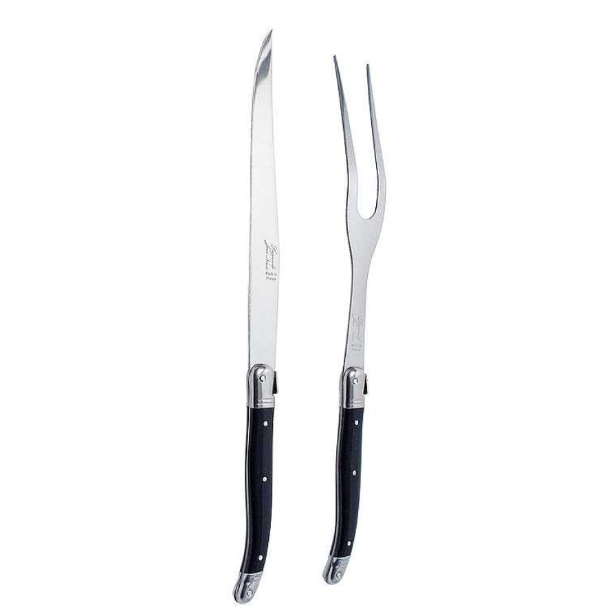 Table Relish Decor | Laguiole Carving Set - Black