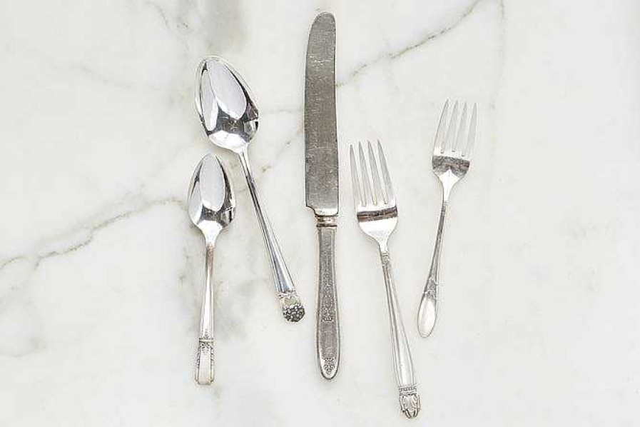 Table Relish Decor | Found Silver Plate Flatware Set