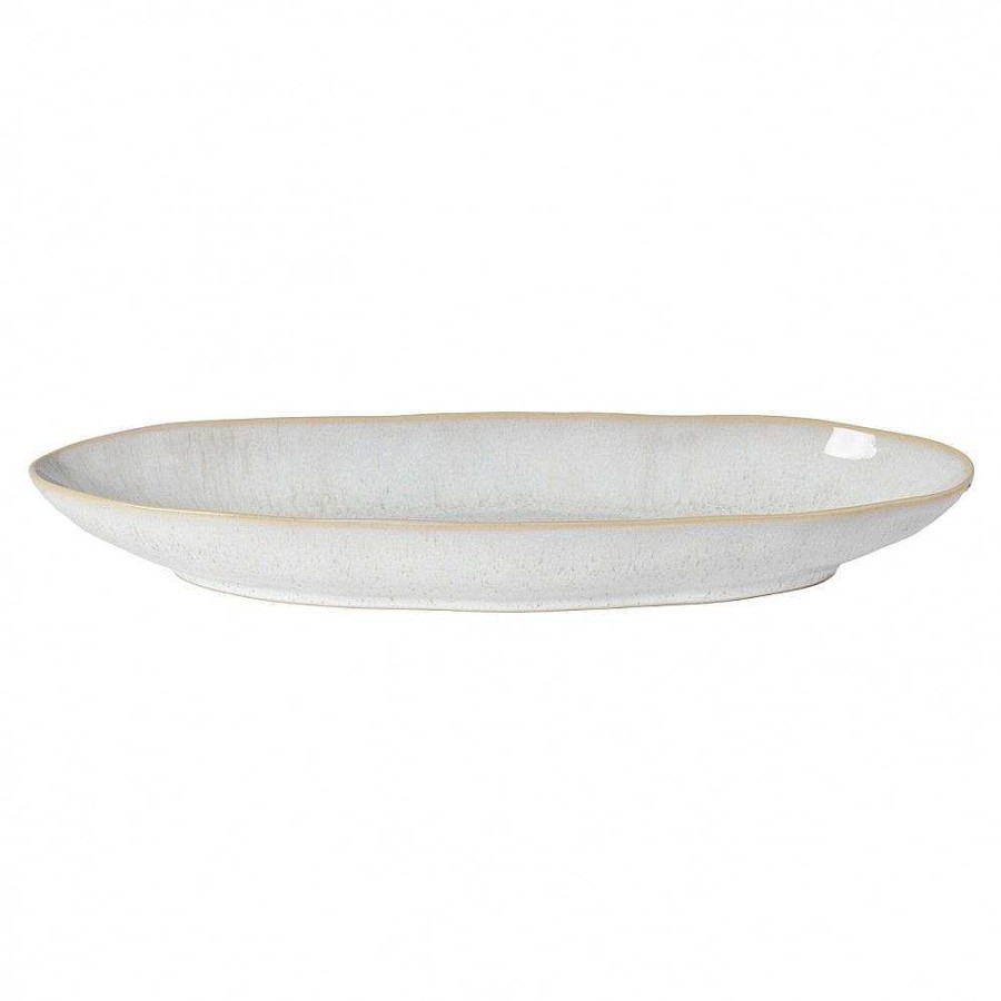 Table Relish Decor | Eivissa Medium Oval Platter - Sand Beige