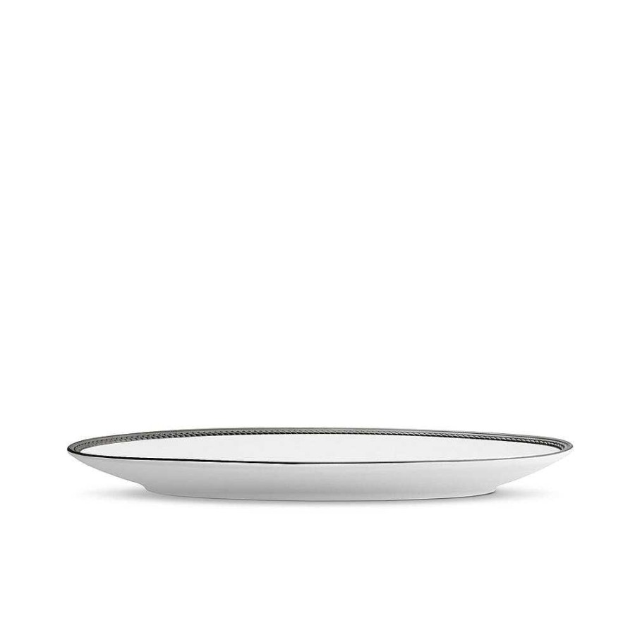 Table Relish Decor | Soie Tress E Small Oval Platter - Black