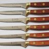 Kitchen Relish Decor | La Fourmi Laiton Steak Knife Set - Wood