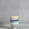 Kitchen Relish Decor | Coupe Stamped Bowl - Blue Dot