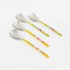 Kitchen Relish Decor | Hand Painted Floral Salad Serving Set