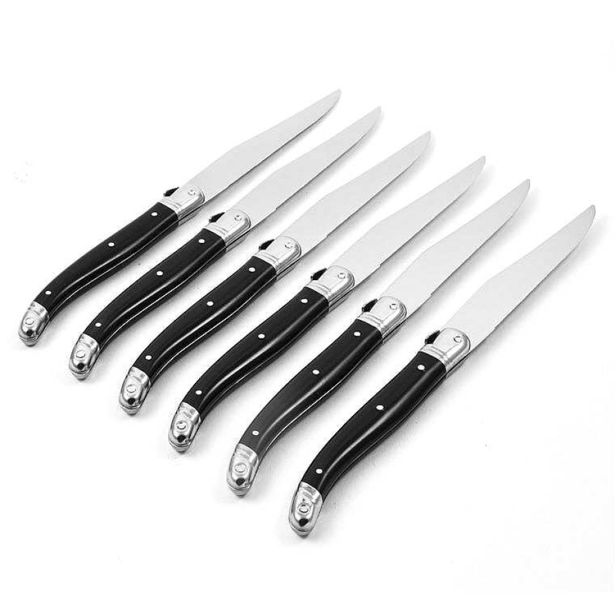 Kitchen Relish Decor | Laguiole Steak Knives - Black