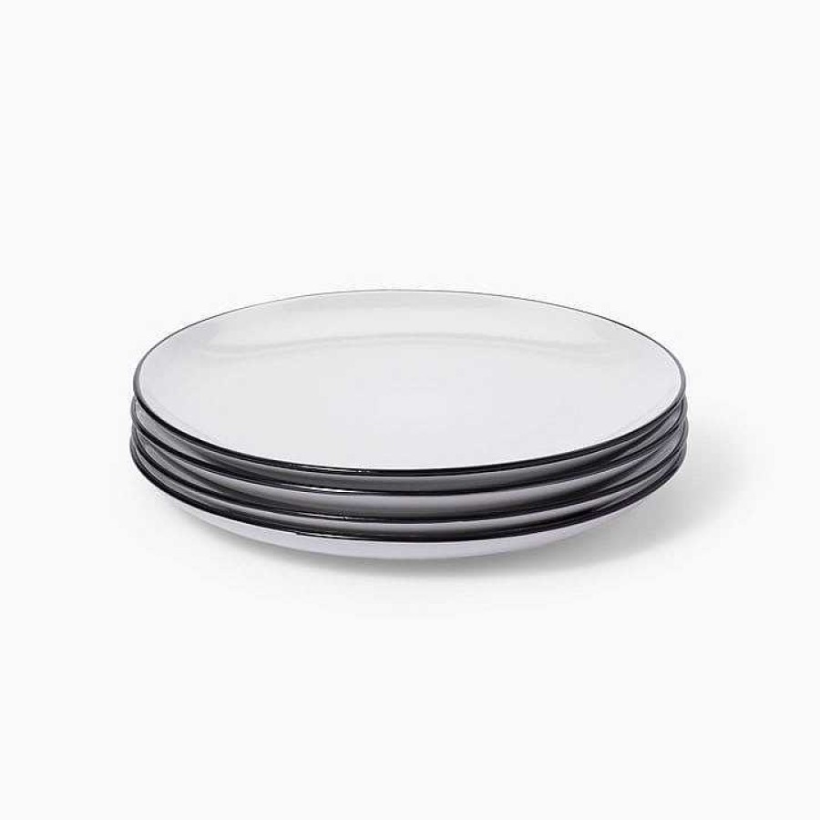 Table Relish Decor | Big Plate Set - Navy Stripe