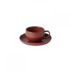 Table Relish Decor | Pacifica Tea Cup & Saucer Set - Cayenne