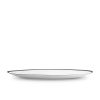 Table Relish Decor | Soie Tress E Large Oval Platter - Black