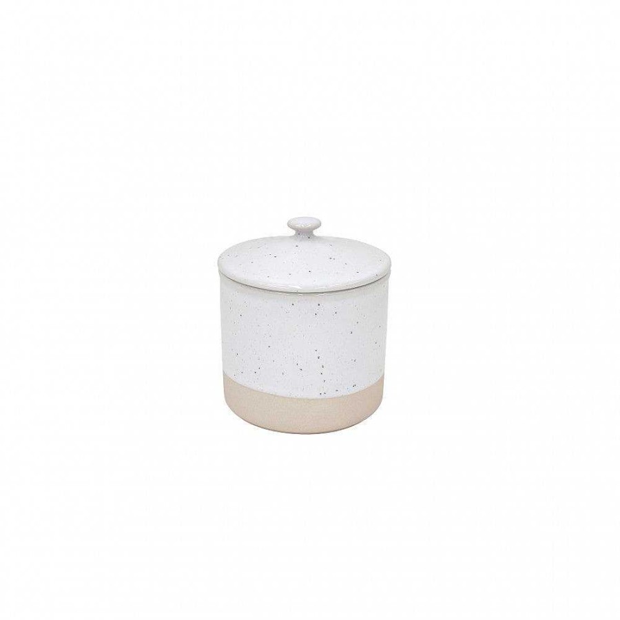 Kitchen Relish Decor | Fattoria Small Canister - White