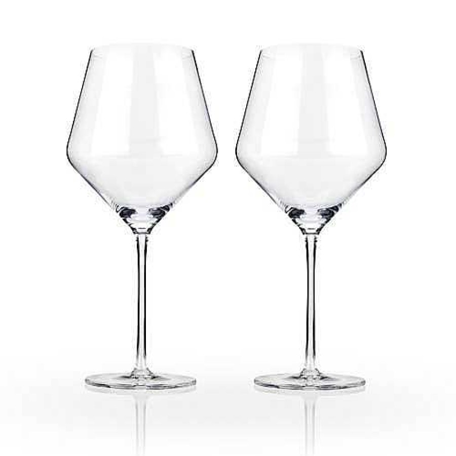 Table Relish Decor | Raye Crystal Burgundy Glasses