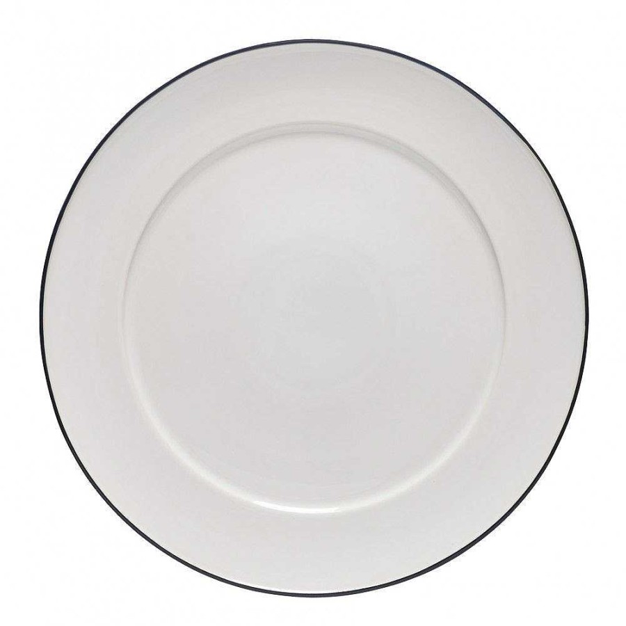 Table Relish Decor | Beja Round Platter - White Blue