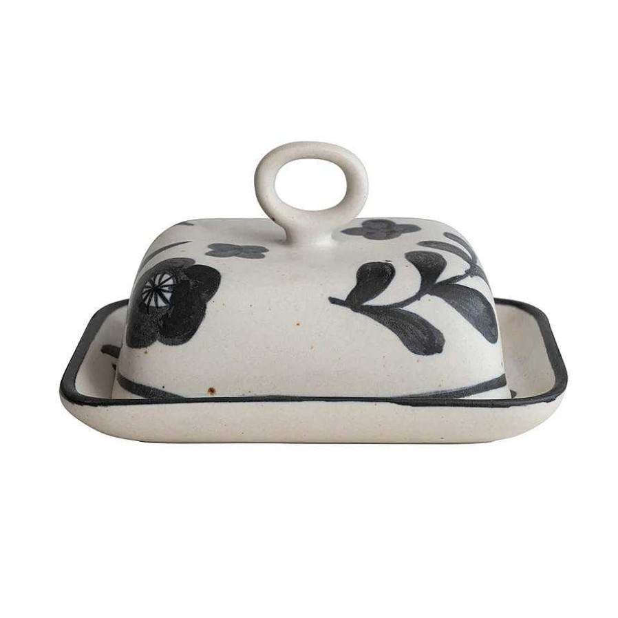 Kitchen Relish Decor | Hand Painted Butter Dish