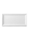 Table Relish Decor | Perl E Rectangular Platter - White