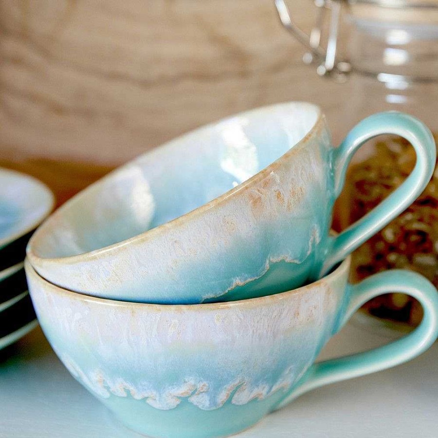 Table Relish Decor | Taormina Tea Cup & Saucer Set - Aqua