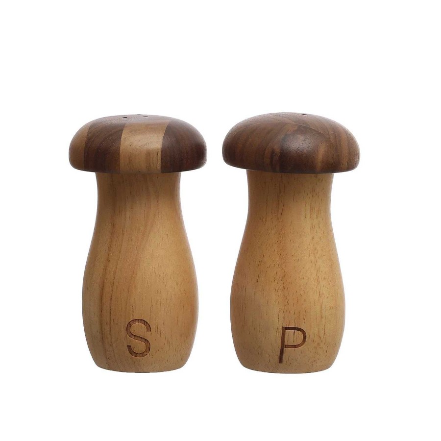 Kitchen Relish Decor | Mushroom Shaped S&P Shakers