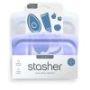 Kitchen Relish Decor | Stasher Sandwich & Snack Bag 2 Pack - Clear And Lavender