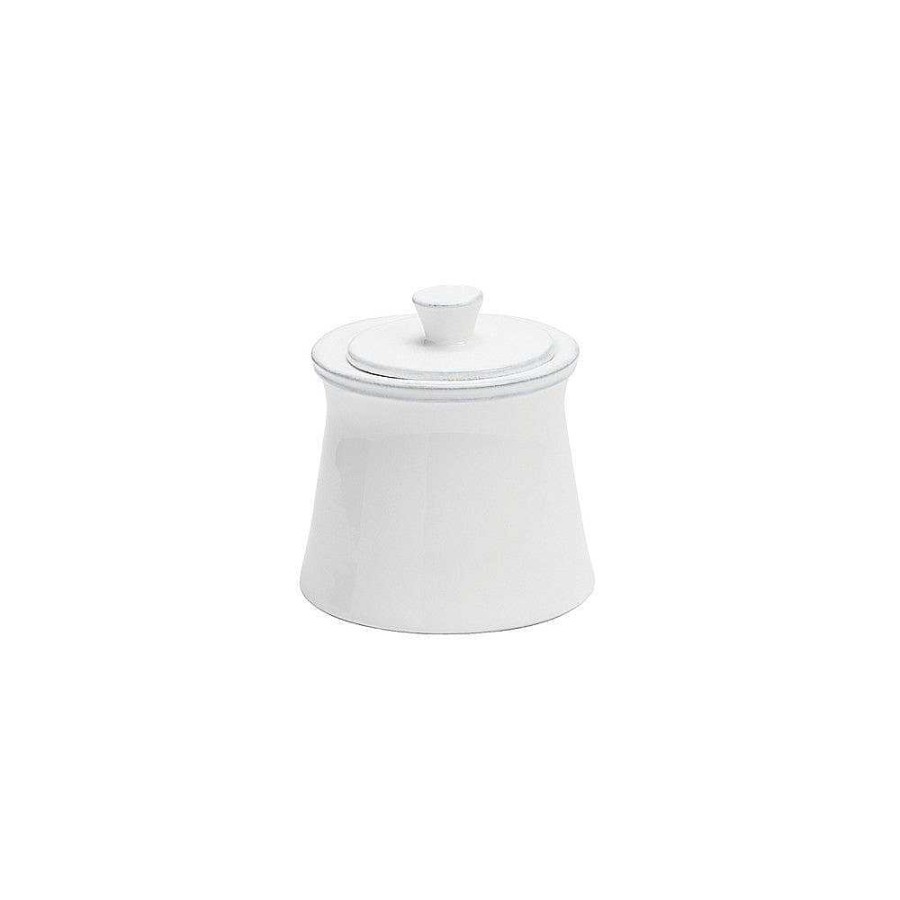 Table Relish Decor | Friso Sugar Bowl - White