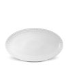 Table Relish Decor | Perl E Large Oval Platter - White