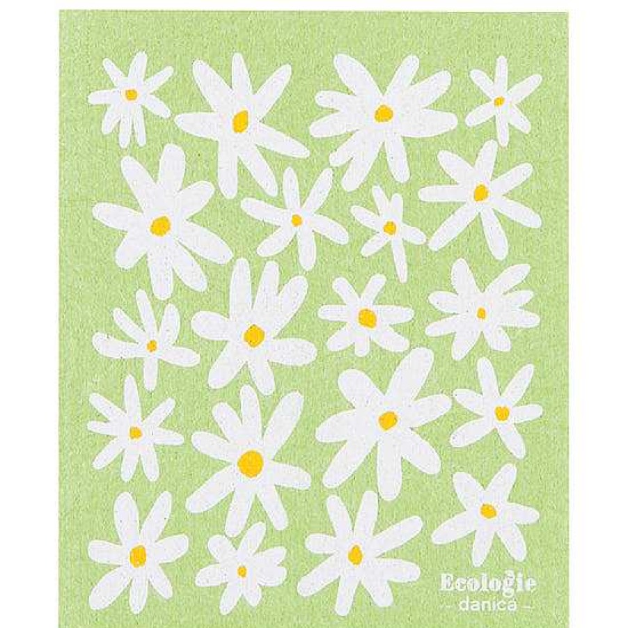 Kitchen Relish Decor | Swedish Dishcloth - Daisies