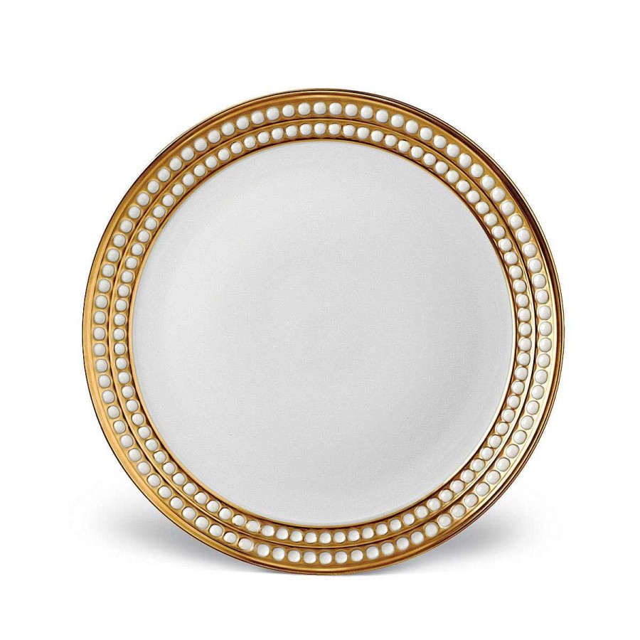 Table Relish Decor | Perl E Dinner Plate - Gold