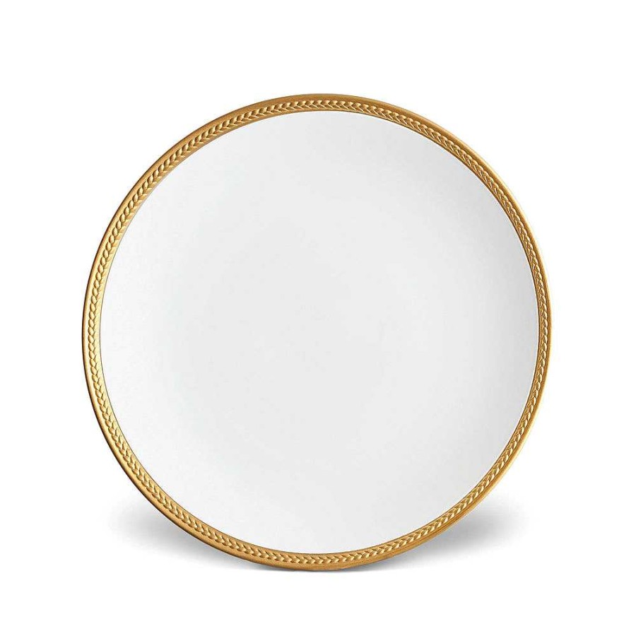 Table Relish Decor | Soie Tress E Dinner Plate - Gold