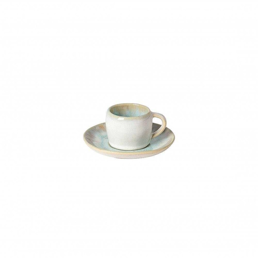 Table Relish Decor | Eivissa Coffee Cup & Saucer Set - Sea Blue