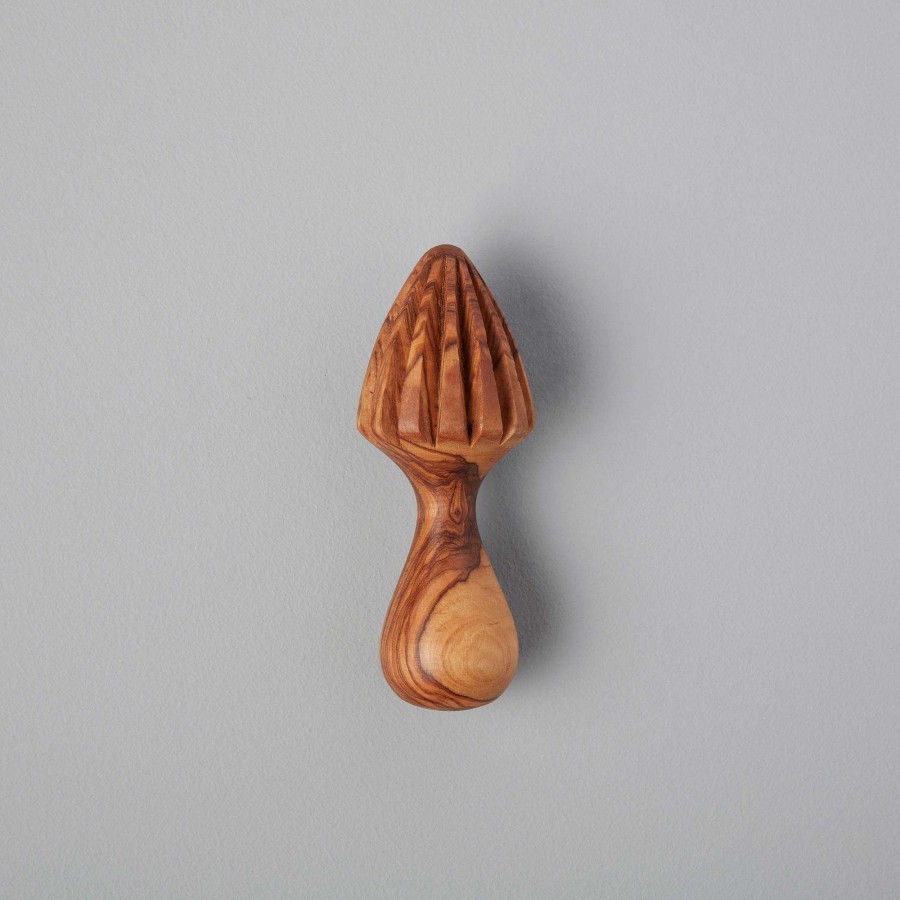 Kitchen Relish Decor | Olive Wood Citrus Press