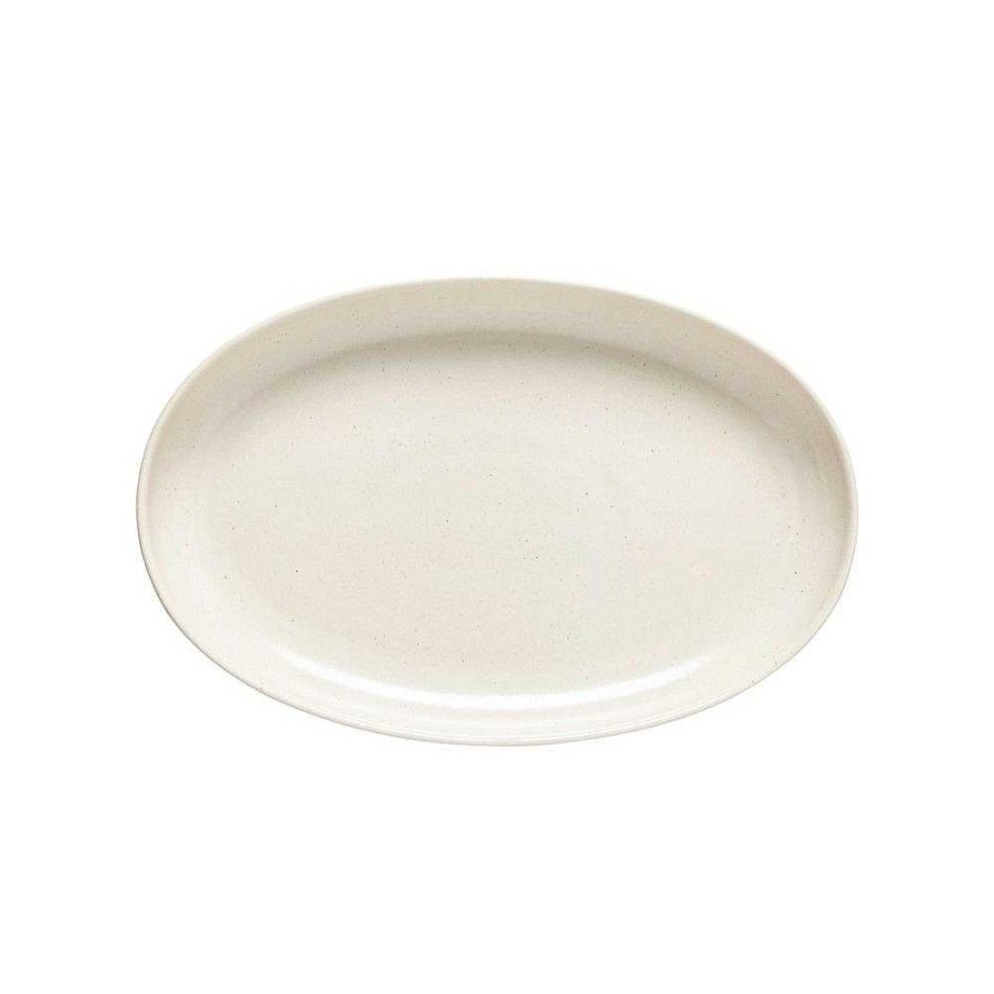 Table Relish Decor | Pacifica Small Platter - Vanilla