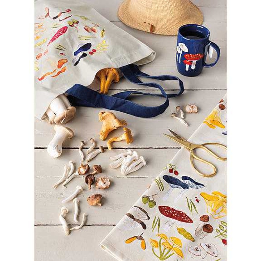 Kitchen Relish Decor | Field Mushrooms Tea Towel