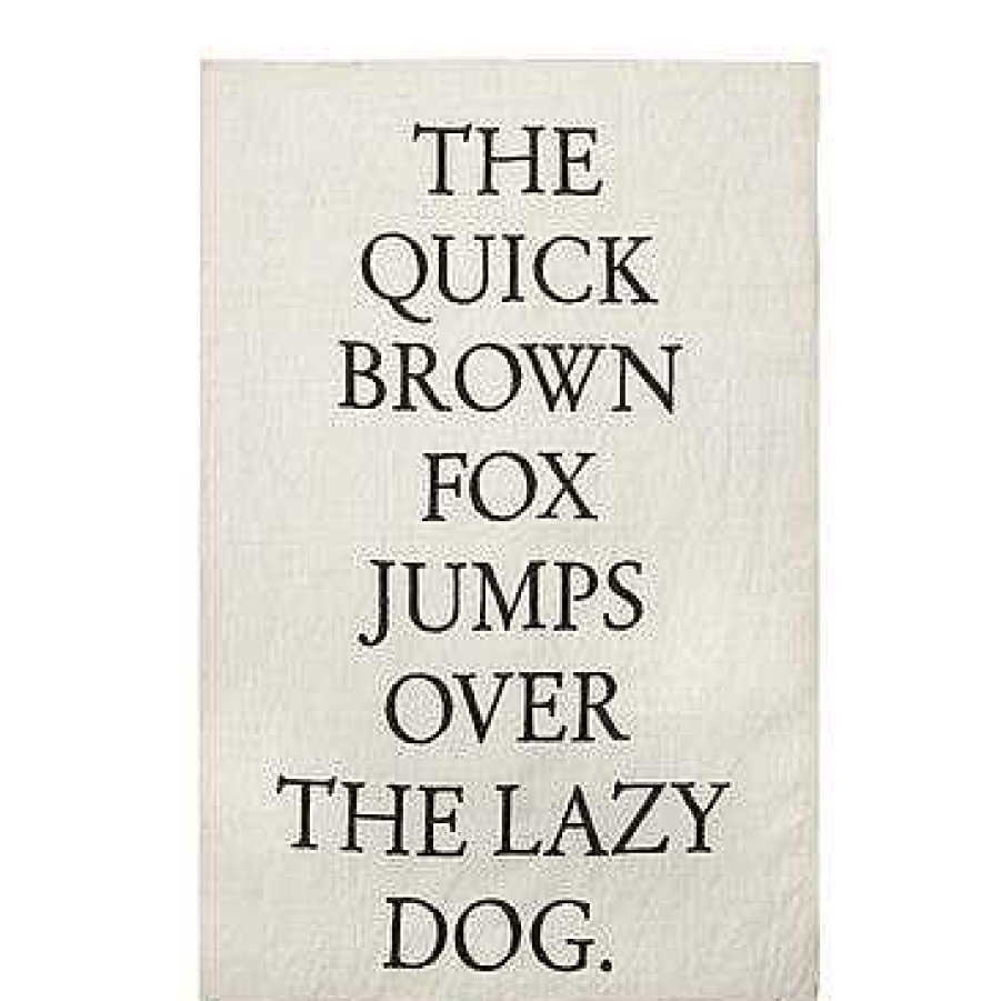 Kitchen Relish Decor | Tea Towel - Quick Brown Fox