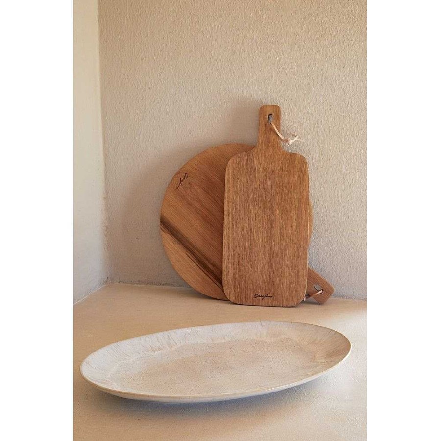 Table Relish Decor | Eivissa Large Oval Platter - Sand Beige