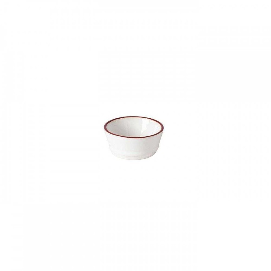 Kitchen Relish Decor | Beja 3 In Ramekin Set - White Red