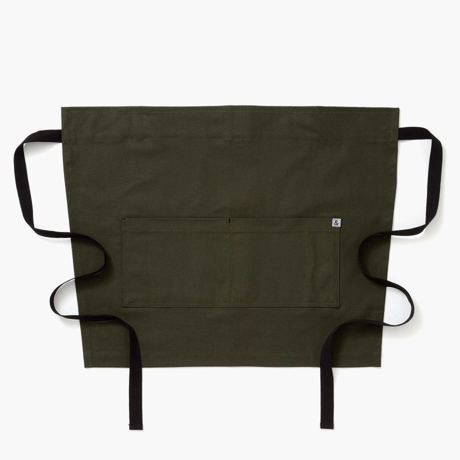 Kitchen Relish Decor | The Cafe Bistro Apron - Olive Green