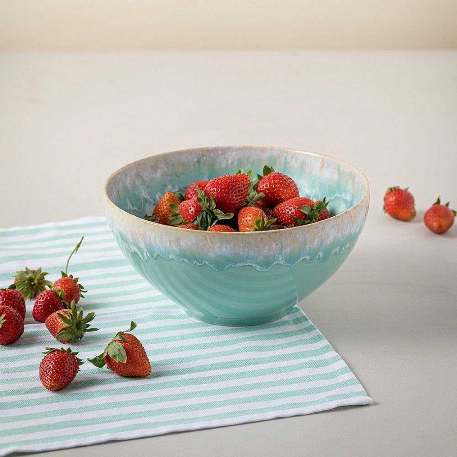 Table Relish Decor | Taormina Serving Bowl - Aqua