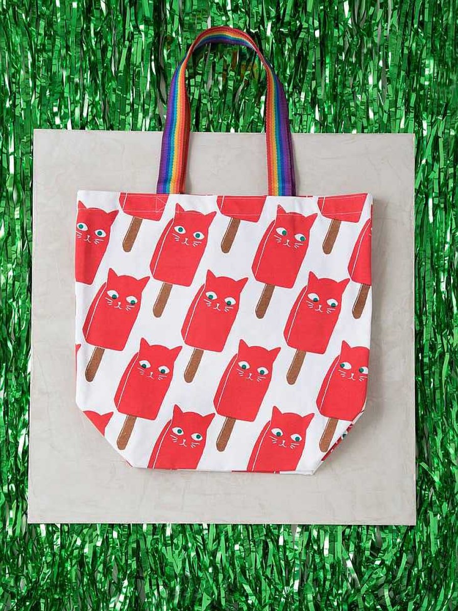 Kitchen Relish Decor | All Over Catsicle Tote Bag