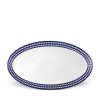 Table Relish Decor | Perl E Large Oval Platter - Bleu