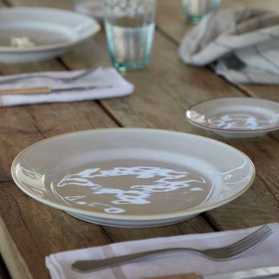 Table Relish Decor | Beja Dinner Plate Set - White Cream