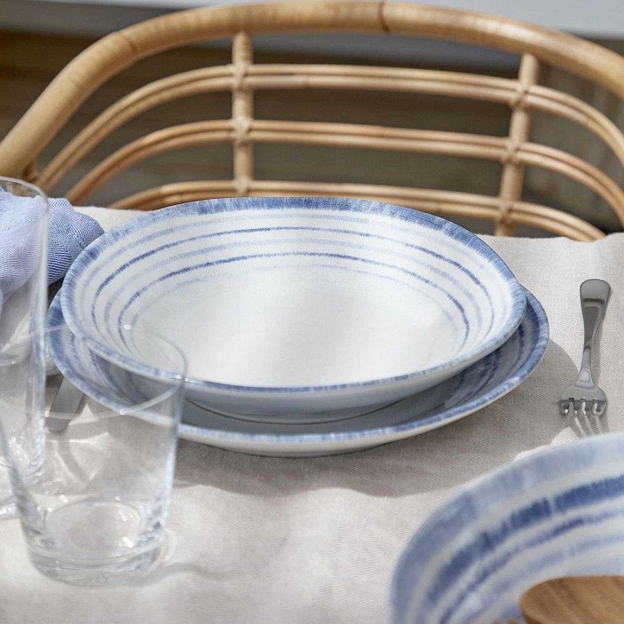 Table Relish Decor | Nantucket Pasta Plate Set - White